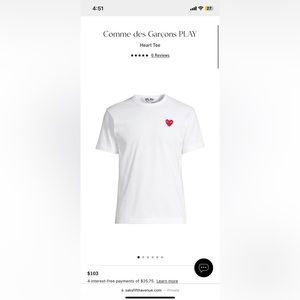 Comme des Garçons t shirt